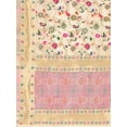 thumbnail image 2 of AlchemicLiving Women's Daisy White Woven Banarasi Heavy Kashmiri Silk Zari Dupatta with Thread Work Floral Chunni/Scarf for Girls Size: 1M x 2.5M, 2 of 3