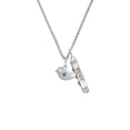 thumbnail image 2 of Delight Jewelry Silvertone Little Bird Initial - U - Silvertone Best Friends Forever Bar Charm Necklace, 23", 2 of 4