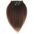 thumbnail image 2 of Coarse Straight Kinky Straight Clip-in Virgin Human Hair Extensions, 2 of 7