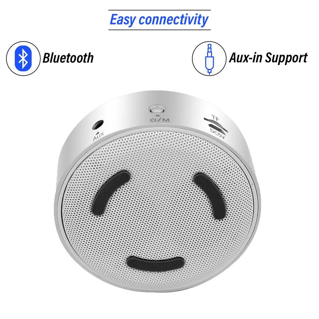 5W Louder Bluetooth Speaker, 15h Music, Smart Touch Design,Portable