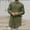 C_ Army Green, variant on YLSDY Fashion Mens Kaftan Thobe Button Down Casual Henley Shirts Long Sleeve Robe Cotton Linen Muslim Gown Shirt Black XXL