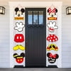 Mickey Minnie Porch Sign Theme Hanging Door Decoration Party Products for Adults and Children Birthday Party Banner Slogan