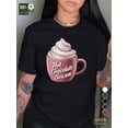 thumbnail image 1 of Hot chocolate season Pure women's T-shirt comfortable fit, round neck pure cotton Tee For Adult, Men, Women, Teen, Teenager, Adolescent, Youth, 1 of 6