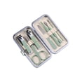 thumbnail image 3 of 7pcs Stainless Steel Manicure Set, Professional Nail Clippers & Dead Skin Shears Kit, Complete Manicure Pedicure Tools with Storage Box, Sharp Grooming Kit for Home and Salon Use, 3*4in, Green, 3 of 9