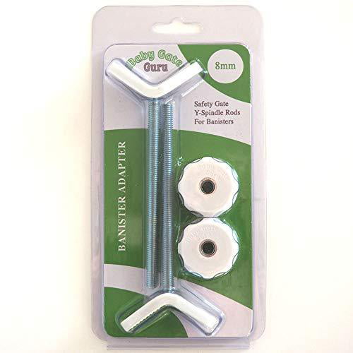 Baby Gate Guru Extra Long M8 8mm Spindle Rods for Pressure Mounted Baby and Pet 