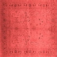 thumbnail image 1 of Ahgly Company Indoor Square Oriental Red Industrial Area Rugs, 5' Square, 1 of 4
