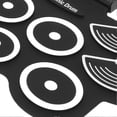 thumbnail image 5 of Electronic Drum Set Roll Up Practice Pad Midi Kit with Pedals Sticks Gift for Kids, 5 of 5