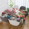 thumbnail image 5 of BZSMCE Square Tablecloth Rabbit Cake Pattern Tableclothes, 5 of 9