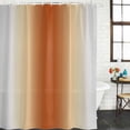 thumbnail image 2 of Burnt Orange Grey Ombre Shower Curtain, Waterproof Shower Curtains for Bathroom, Farmhouse Gradient Minimalist Washable Fabric Bathtub Curtain Set Bath Decor with 12 Hooks Stall 36"x72", 2 of 8