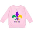thumbnail image 2 of Inktastic Mardi Gras Fleur De Lis Toddler Sweatshirt, 2 of 4
