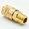 thumbnail image 4 of Interstate Pneumatics CH461B 1/4 Inch Industrial Brass Coupler x 3/8 Inch Male NPT, 4 of 5
