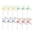 thumbnail image 2 of BNNG 12Pcs Dragon-fly Stakes Outdoor Planter Flower Pot Bed Garden Decor Yard Art Dragon Fly Garden Stakes Dragonflies Garden Ornaments Patio Decoration Dragonfly Stakes with Sticks, 2 of 4