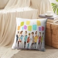 thumbnail image 4 of LALILO Throw Pillow Covers Teenagers Characters Online Retro Cushion Cover 18" x 18", 2 Pack, 4 of 6