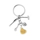 thumbnail image 5 of Llavero del día del padre con dijes, llavero colgante de aleación de zinc, llavero para coche, bolso, dije, decoraciones multiusos con llavero, 5 of 9