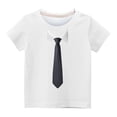 thumbnail image 4 of Zwiiyzr Summer Graphic T-Shirt for Kids Girls and Boys Short Sleeve Round Neck Tee for 3-14 Years T-Shirt White, 4 of 4