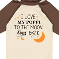 thumbnail image 4 of Inktastic I Love My Poppi to the Moon and Back Boys or Girls Long Sleeve Baby Bodysuit, 4 of 5