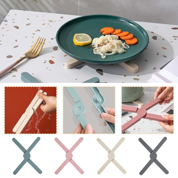 onlyliua Liquidación de Rebajas de Hoy Salvamanteles Plegables de Tpr para Cocina, Almohadillas Antideslizantes para Ollas