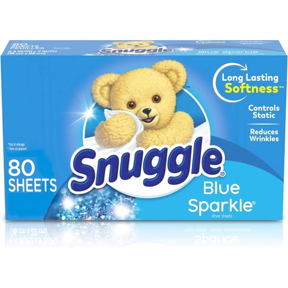 Sábanas para secadora Snuggle 240 Blue Sparkle (3 paquetes de 80 hojas)