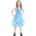 thumbnail image 4 of Duryarhall Tutu Dress for Girls Sparkly Sequin Tulle Princess Birthday Party Dress for Toddler Girls Prom Ball Gown, 4-12T, 4 of 7
