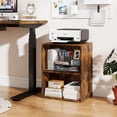 thumbnail image 4 of Costway 2-Cube Bookcase with 5-Position Adjustable Shelf, Anti-Toppling Kits for Study Rustic Brown, 4 of 10