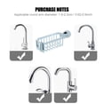 thumbnail image 3 of Generic Kitchen Sponge Holder Brush Soap Organizer Faucet Storage Rack Sink Caddy Sponge Holder Shower Tray Drainer Shelf, 3 of 8