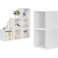 thumbnail image 1 of Librero Organizador de Cubos, Estante de Exhibición Independiente, Cubos Apilables, Combinación Libre, Libreros de Exhibición para Sala, Dormitorio, Gabinete de Almacenamiento Blanco 1PZ, 1 of 4