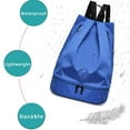 thumbnail image 3 of Drawstring Backpack With Mesh Pockets Waterproof Sport Gym Backpack Large Beach Bag Soccer Bag Sackpack for Men Women, 3 of 6