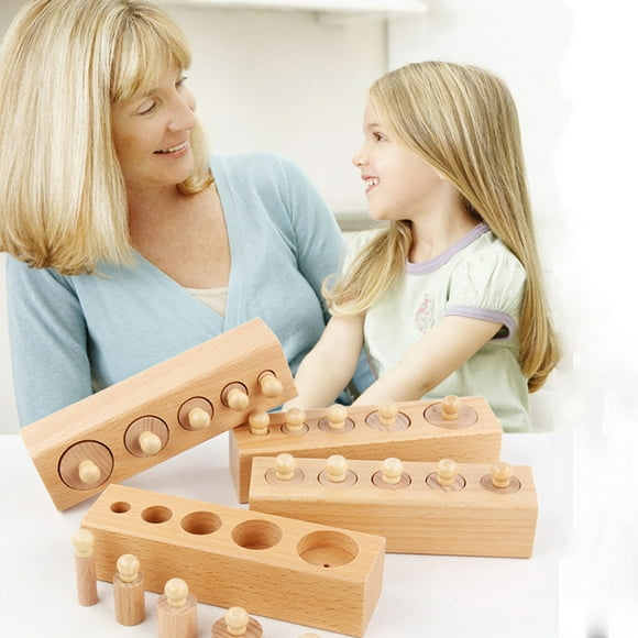 Toys Games Kids,Christmas Decorations,Baby Toys Clearance,Novelty Gag Toys for Girls Boys,Christmas Gifts for Kids, Cylindres Montessori Cylinder Socket,Montessori Cylinder Blocks Montessori Toy Set