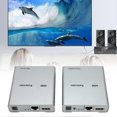 thumbnail image 4 of HD Multimedia Interface KVM USB Extender Over Cat5e/6 1080P HD Video Extender for Mouse and Keyboard Control 100?240V US Plug, 4 of 5
