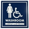 Frost Products Female and Wheelchair Symbol with Braille Emboss
