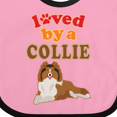thumbnail image 4 of Inktastic Rough Collie Dog Boys or Girls Baby Bib, 4 of 4