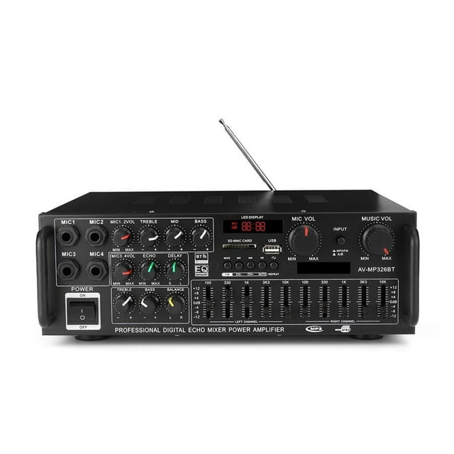 Bluetooth Version Stereo Amplifier Wireless 2 Channel Hifi Stereo Audio Home Karaoke Power Amplifier Car Auto Amplifier ,Bluetooth 5.0