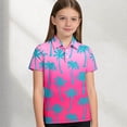 thumbnail image 5 of YMNXA Kids Boys Polo Shirt Short Sleeve Lapel Coconut Tree Print Soft Comfortable Breathable Tee Top For Casual Daily Wear,Light Pink,5-6 Years, 5 of 6