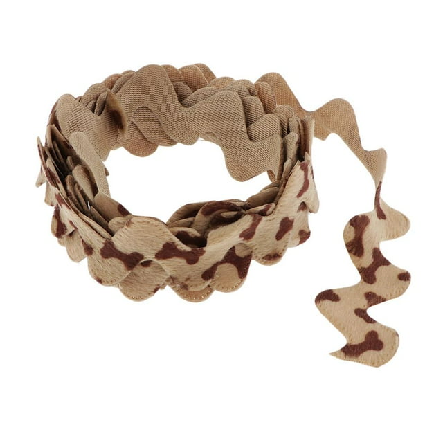 Cinta De Adorno De Manualidades Por El Patio En Patrón De Ondulado - Manualidades, Decoraciones Rústicas De Boda, Decoración Del H bronceado suave Baoblaze cinta de corte de encaje de terciopelo