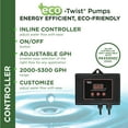 thumbnail image 3 of Alpine Corporation Eco-Twist Energy-Saving Pump with Controller 5300GPH with 33' Cord, 3 of 14