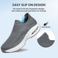 thumbnail image 3 of AMANSSE Mens Walking Shoes Lightweight Breathable Athletic Gym Workout Training Non Slip Fashionable Tennis Shoes Dark Grey Size 12, 3 of 6