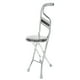 thumbnail image 1 of Bastón con Asiento Plegable, Bastón con Asiento, Bastones para Caminar, Bastón Grueso Antideslizante de Cuatro Patas para Ancianos, Ayudas para Viajes al Aire Libre(negro) Amonsee  No, 1 of 7