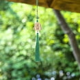 thumbnail image 4 of SHOWERORO 1Pack Rearview Mirror Hanger Gourd Shape Pendant Brass Green For Car Decor, 4 of 8