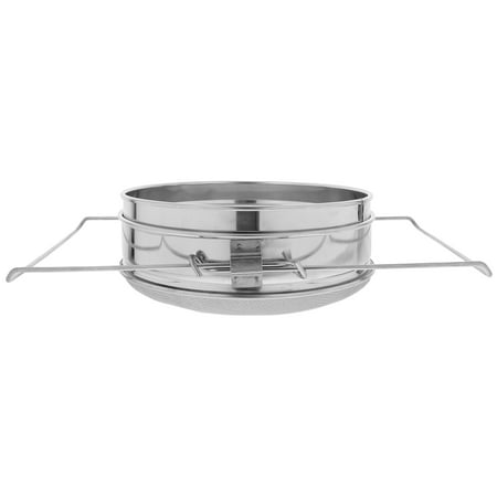 

Masteelf Honey Stainless Steel Double Bee Sieve Strainer with Handle Silver