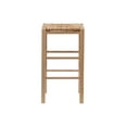 thumbnail image 5 of Linon Ivica 24.4" Backless Counter Stools, Set of 2, Natural with Handwoven Rush Seat, 5 of 10