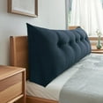 thumbnail image 4 of Triangular Headboard Pillow Twin XL for College Dorm Bed, Large Wedge Bed Rest Pillow with Backrest Support, Reading & Positioning Bolster Cushion for Daybed, Gap Filler & Lumbar Comfort, 4 of 5