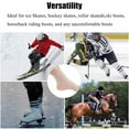 thumbnail image 4 of AIGIA Padded Skate Socks Gel Compression Support Sleeve Socks Ankle Protectors Brace Elastic Heel Padded Cushion Socks 1 Pair, 4 of 15