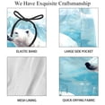 thumbnail image 4 of luoweisi Men's Beach Shorts Quick Dry Swim Trunks with Mesh Lining Polar Bear M, 4 of 5