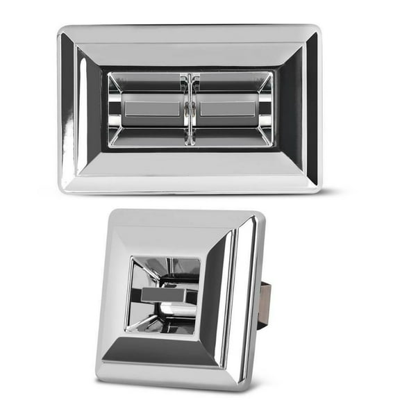 New Chrome Power Window Switch Pair Set of 2 for Chevy Chevrolet GMC Pontiac
