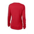 thumbnail image 6 of Sport-Tek Ladies Long Sleeve PosiCharge Competitor V Neck Tee-XL (True Red), 6 of 6