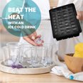 thumbnail image 4 of Yoove Ice Cube Tray With Lid and Bin- Silicone Ice Tray For Freezer | Comes with Ice Container, Scoop and Cover | Good Size Ice Bucket (Black), 4 of 9