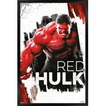 Marvel Captain America: Brave New World - Red Hulk Wall Poster, 22.375" x 34" Framed