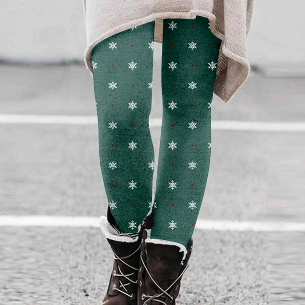 WILLBEST Pantalones Casuales de Invierno para Mujer: Leggings Largos con Estampado a Cuadros, Ajustados, Elásticos y de Cintura Alta para Un Estilo Diario Elegante. Grande