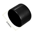 thumbnail image 3 of Uxcell 5Pcs Tapones de goma 2 5/16" (59mm) ID Cubierta de tapa de tubo redondo de vinilo color negro, 3 of 5