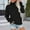 Black, variant on JUSLIO Women Tops with Pockets Solid Shirts Fashion Long Sleeve Turtleneck Shirts Black L